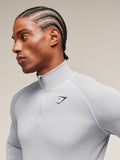 Gymshark Vital 1/4 Zip — Light Grey/Smokey Grey — 4