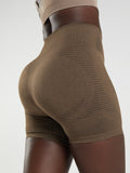 Gymshark Vital Seamless Shorts — Espresso Marl — 6