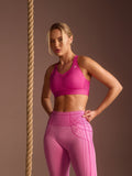 Gymshark High Support Ruched Sports Bra — Super-Set Pink — 2