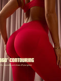Gymshark Lift Seamless High-Rise Leggings — Carmine Red — 2