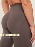 Gymshark Lift Seamless High-Rise Leggings — Cool Brown — 2