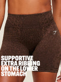 Gymshark Adapt Animal X Whitney Shorts — GS Archive Brown/GS Soft Brown — 2