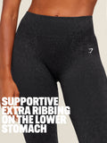 Gymshark Adapt Animal X Whitney Leggings — Black /  Asphalt Grey — 2