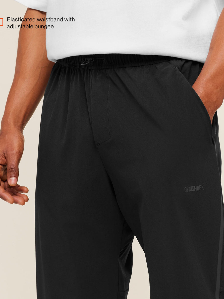 Gymshark Hybrid Zip Pants — Black — 2