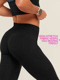 Gymshark Relay Seamless High-Rise Leggings — Black — 3