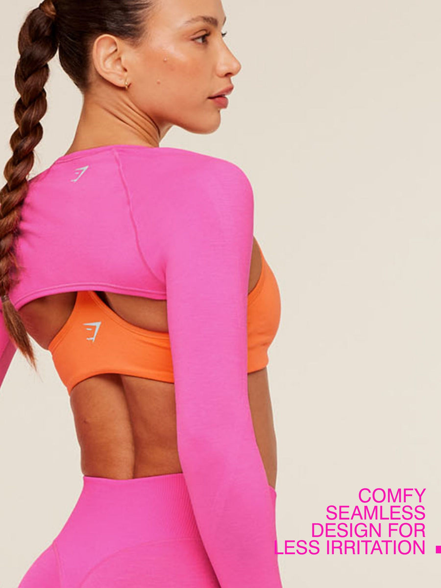 Gymshark Relay Seamless Shrug — Electric Pink — 3