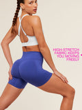 Gymshark Relay Seamless High-Rise Shorts — Force Blue — 3