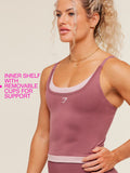 Gymshark Relay Seamless Midi Tank — Reset Pink/Light Pink — 3