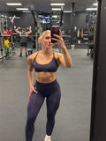 Gymshark Washed Leggings — GS Midnight Purple/WASH — 6