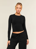 Gymshark FeatherForm™ Long Sleeve T-Shirt — Black — 1