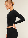 Gymshark FeatherForm™ Long Sleeve T-Shirt — Black — 6
