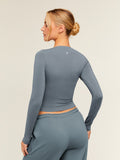 Gymshark FeatherForm™ Long Sleeve T-Shirt — Iron Blue — 3