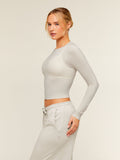 Gymshark FeatherForm™ Long Sleeve T-Shirt — Pebble Grey — 4