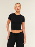 Gymshark FeatherForm™ Short Sleeve T-Shirt — Black — 1