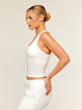 Gymshark FeatherForm™ Tank — Soft White — 5