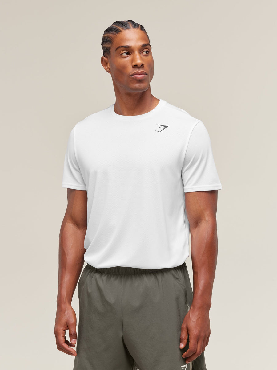 Gymshark Arrival T-Shirt — White — 1