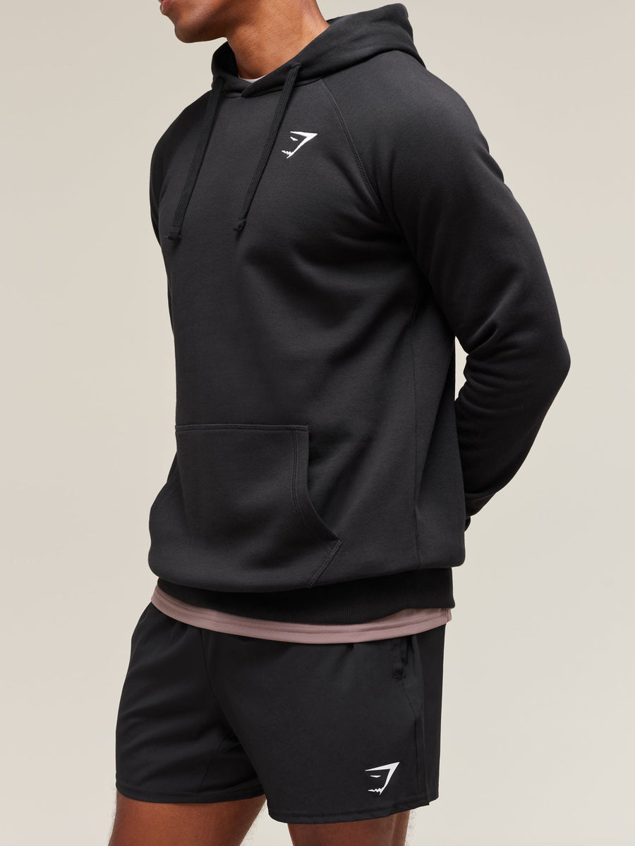 Gymshark Crest Hoodie — Black — 3