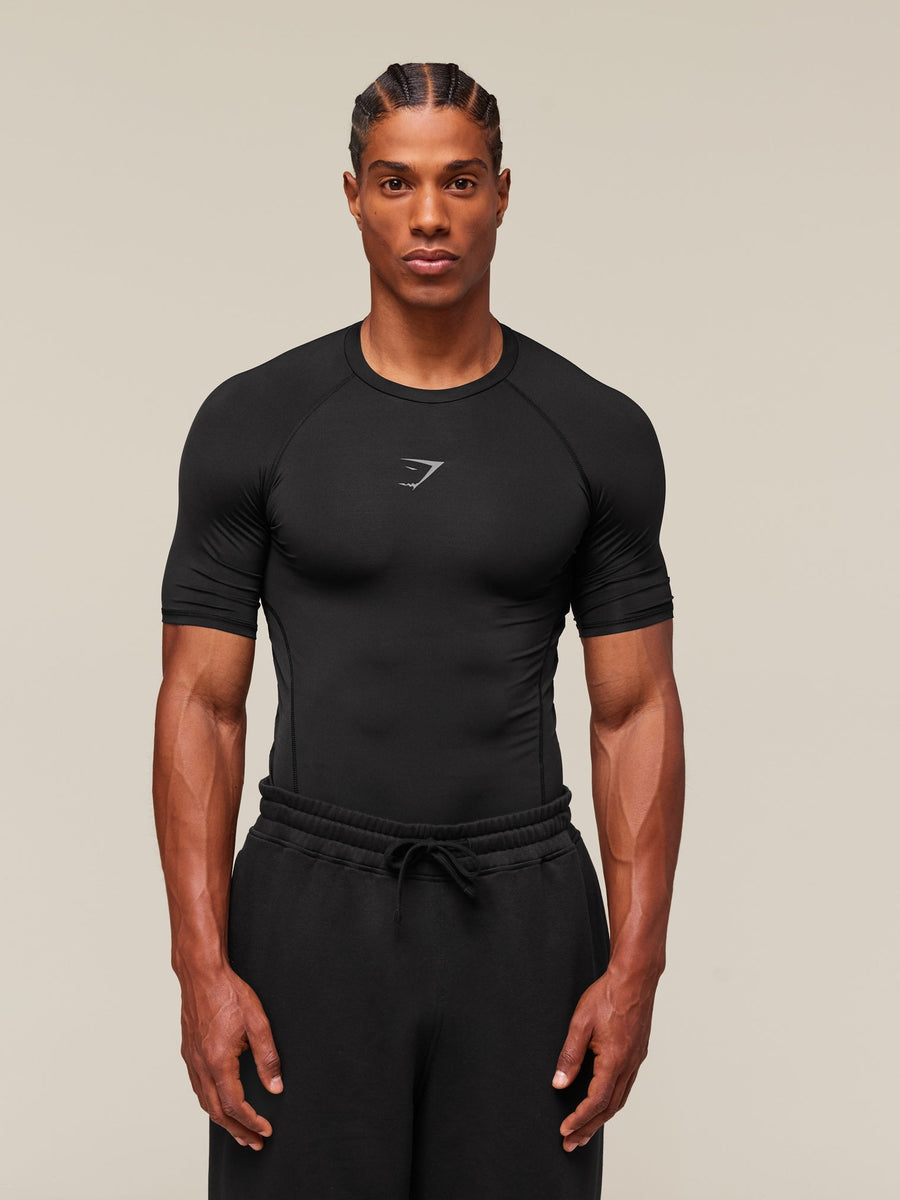 Gymshark Element Baselayer T-Shirt — Black — 1