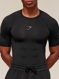 Gymshark Element Baselayer T-Shirt — Black — 6