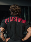 Gymshark Power T-Shirt — Black/Conditioning Red — 4