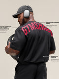 Gymshark Power T-Shirt — Black/Conditioning Red — 5