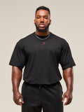 Gymshark Power T-Shirt — Black/Conditioning Red — 2
