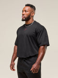 Gymshark Power T-Shirt — Black/Conditioning Red — 6