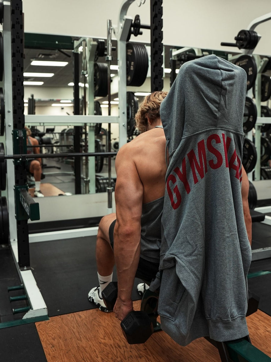 Gymshark Power Zip Up Hoodie — Charcoal Core Marl — 3