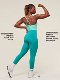 Gymshark Energise Seamless Crop Top — Pop Turquoise — 3