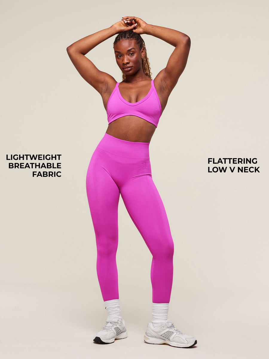Gymshark Energise Seamless Sports Bra — Vibrant Pink — 3
