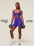 Gymshark Energise Seamless Sports Bra — Cobalt Purple — 3