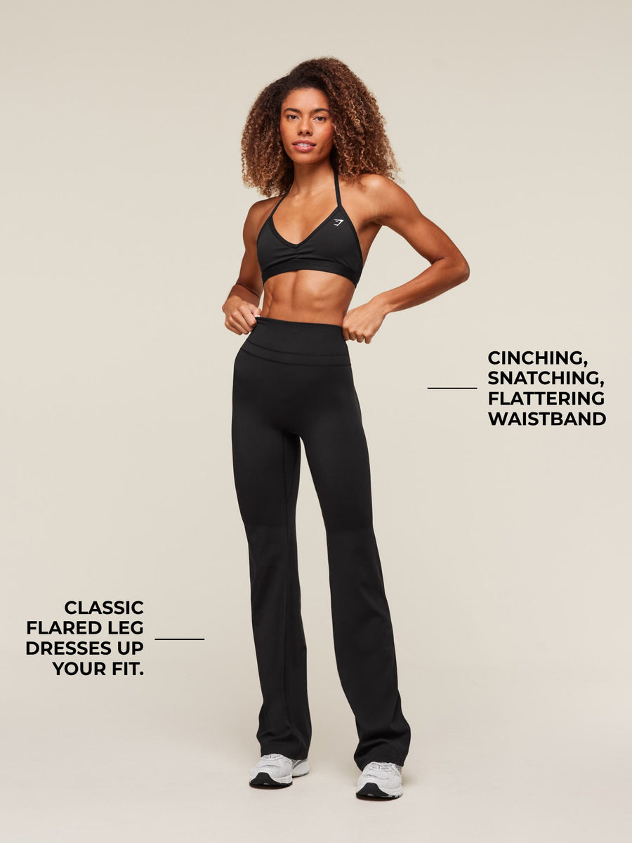 Gymshark Whitney Tall Flared Legging — Black — 3