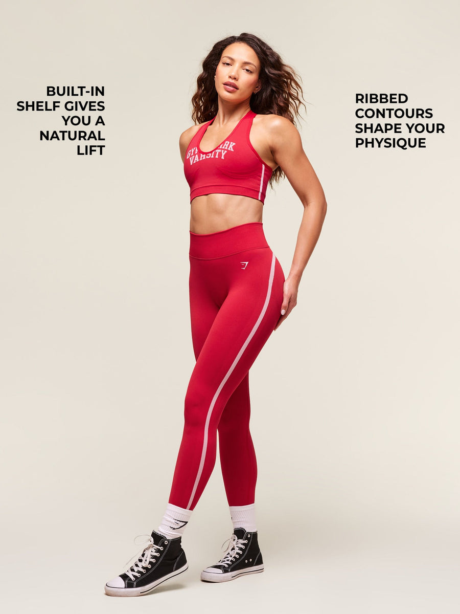 Gymshark Lift Campus Seamless Tank — Carmine Red — 3
