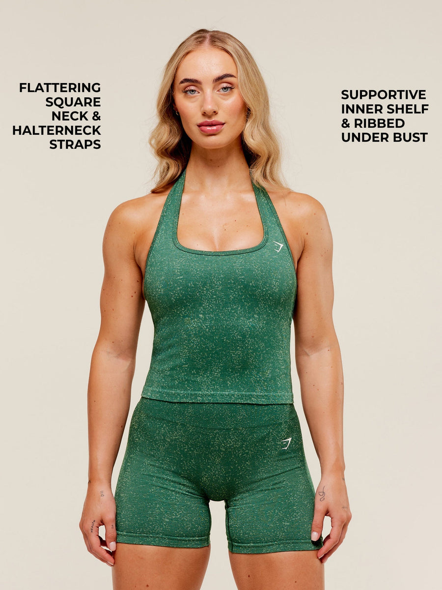 Gymshark Adapt Fleck x Whitney Tank With Shelf — Lift Green/Clay Green — 5