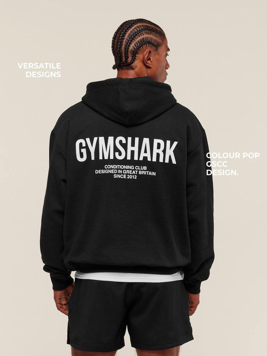 Gymshark Conditioning Club Hoodie — Black — 4