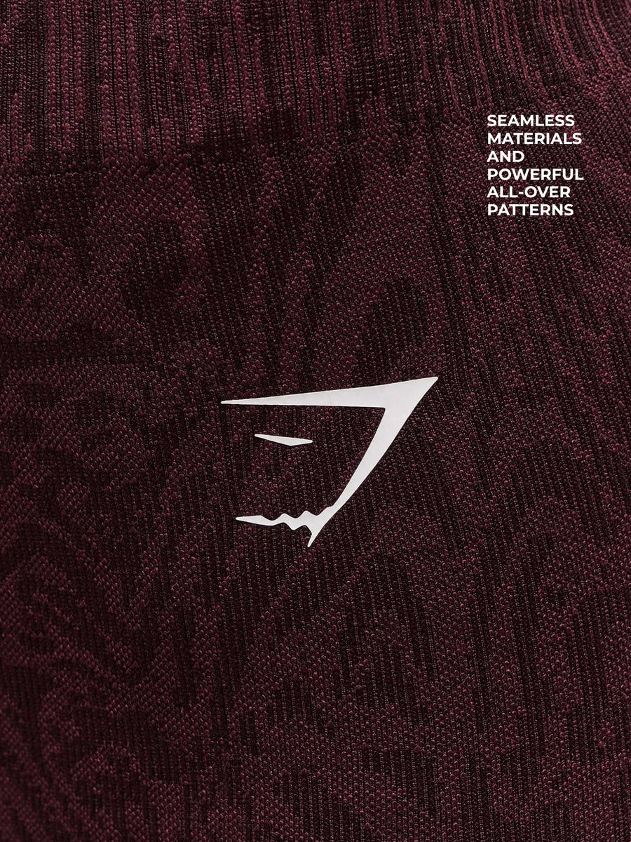 Gymshark Adapt Animal Seamless Shorts — Cherry Purple/Reset Pink — 6