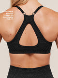 Gymshark Adapt Animal Seamless Sports Bra — Black/Asphalt Grey — 5