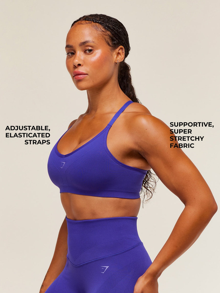 Gymshark Activate Seamless Bralette — Cobalt Purple — 2