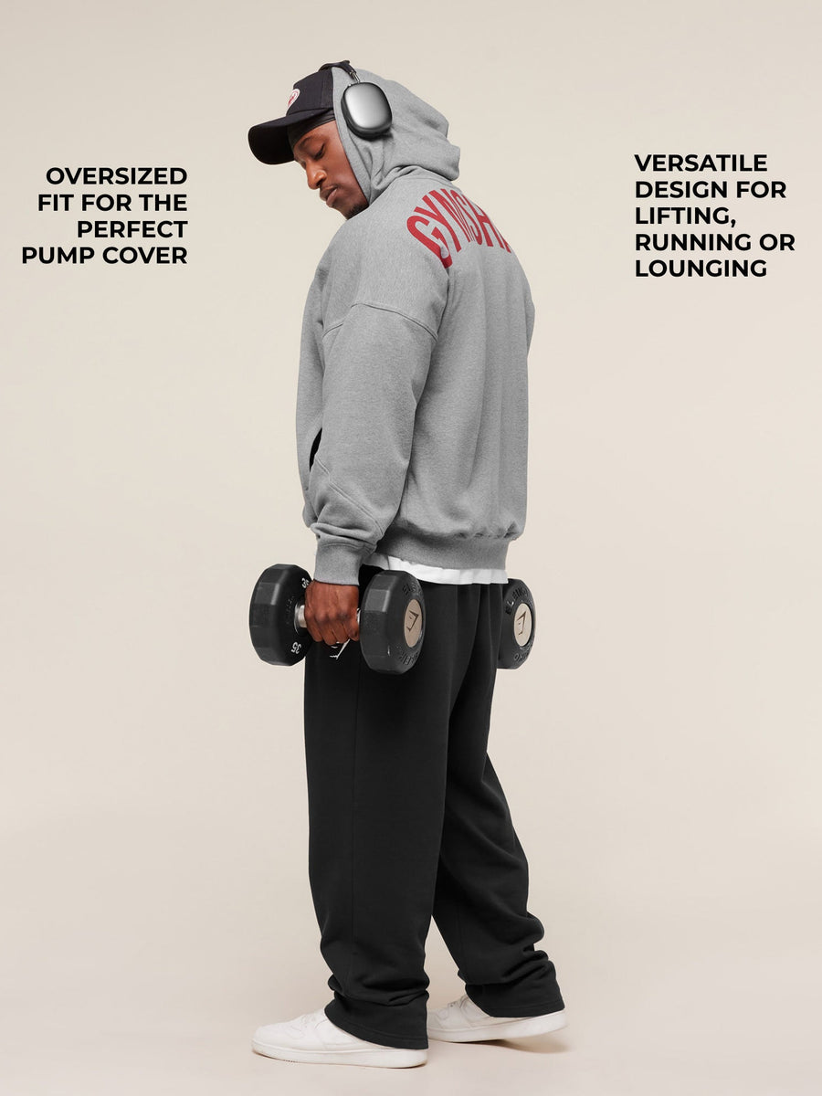 Gymshark Power Zip Up Hoodie — Charcoal Core Marl — 2