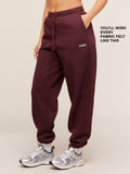 Gymshark Cosy Luxe Cuffed Joggers — Rich Maroon — 2