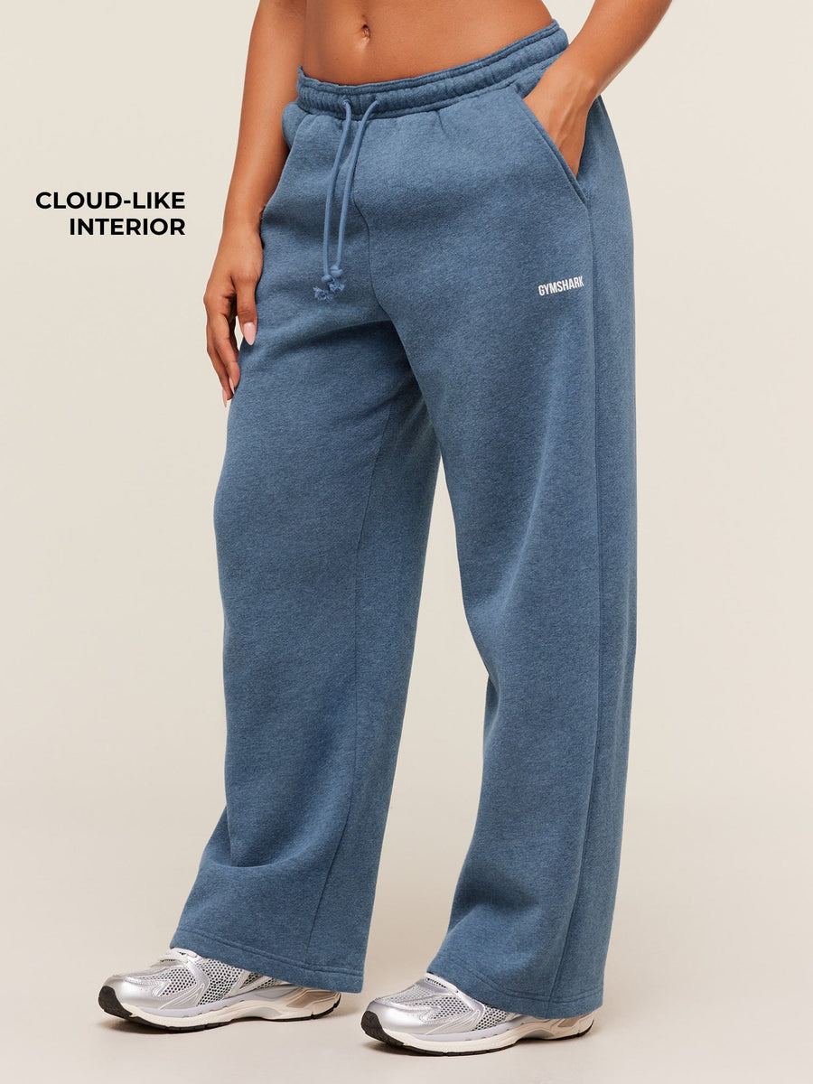 Gymshark Cosy Luxe Straight Leg Regular Joggers — Bros Compound Blue Marl — 2