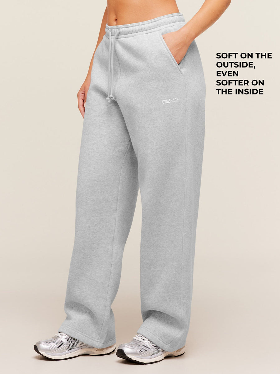 Gymshark Cosy Luxe Straight Leg Regular Joggers — Soft Grey Marl — 2
