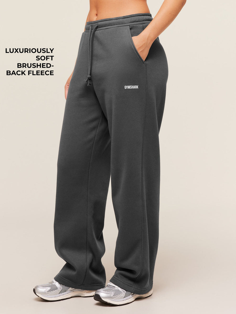 Gymshark Cosy Luxe Straight Leg Regular Joggers — Grey — 2