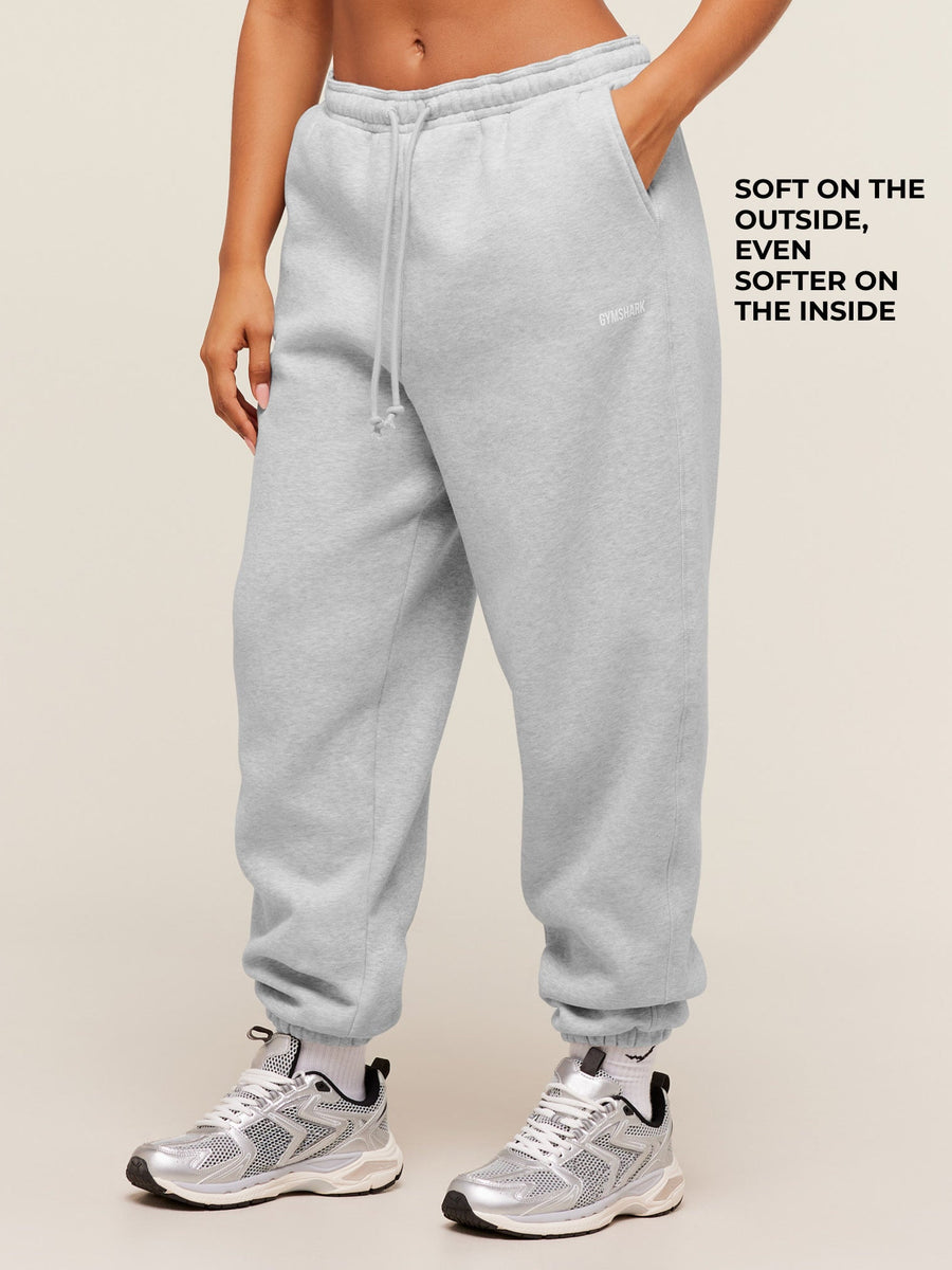 Gymshark Cosy Luxe Cuffed Joggers — Soft Grey Marl — 2