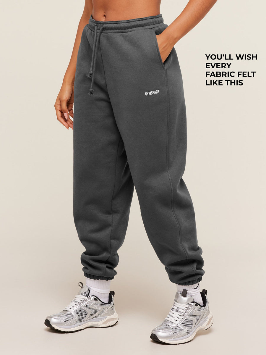 Gymshark Cosy Luxe Cuffed Joggers — Grey — 2
