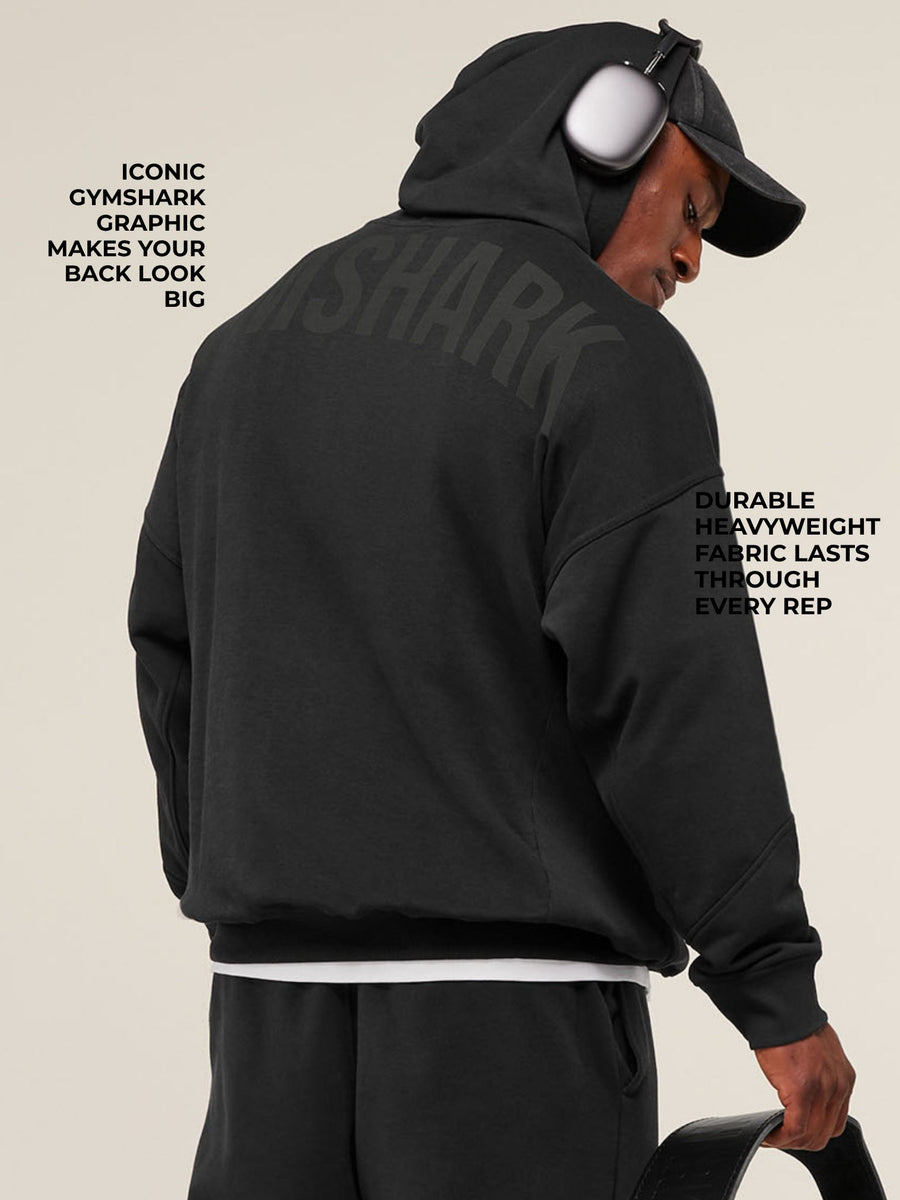 Gymshark Power Hoodie — Black/Asphalt Grey — 2