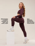 Gymshark Adapt Animal Seamless Leggings — Cherry Purple/Reset Pink — 2