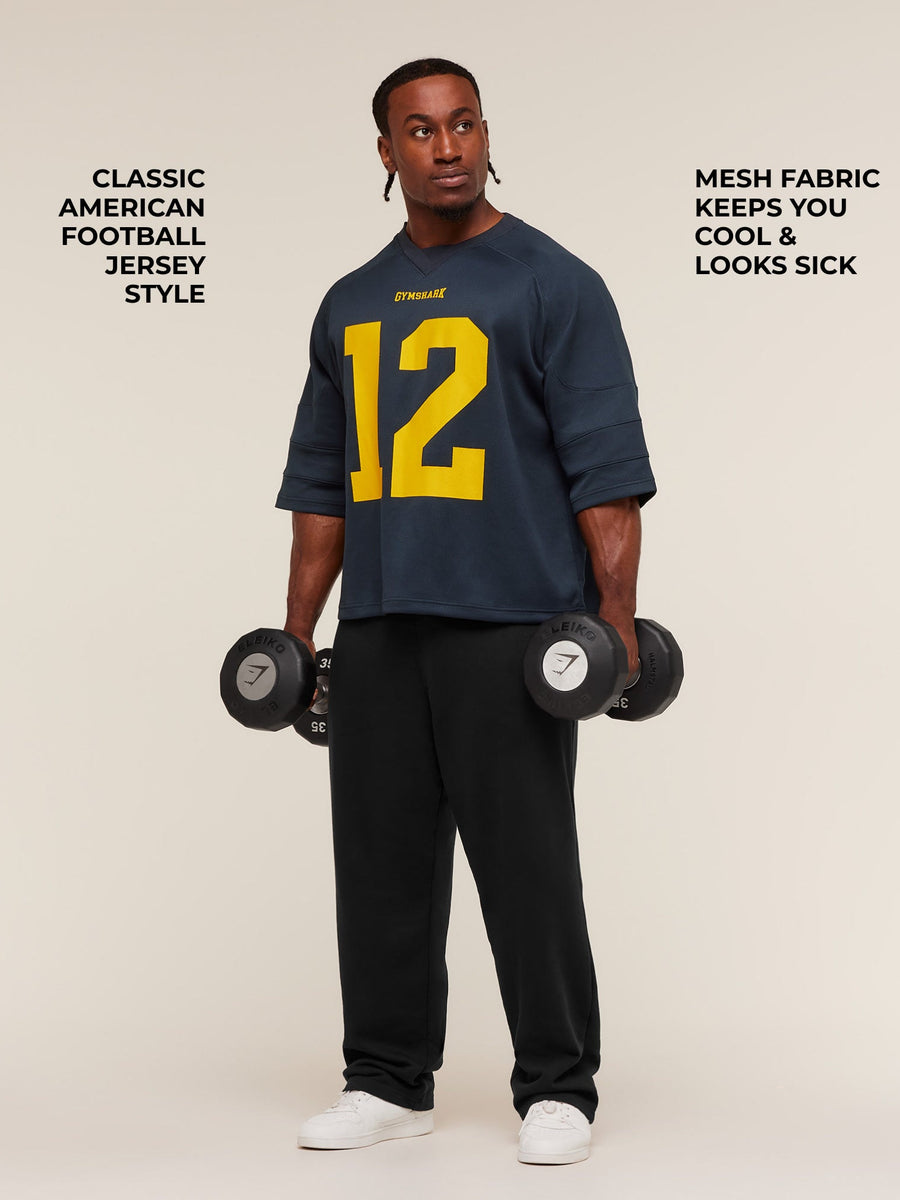 Gymshark American Football Jersey — Heavy Blue — 2