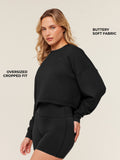 Gymshark Flow Long Sleeve Top — Black — 2