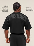 Gymshark Power T-Shirt — Black/Asphalt Grey — 3